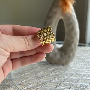 Acero quirúrgico chapado en oro